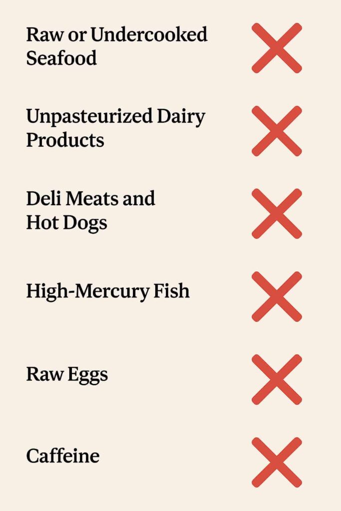 foods to avoid when pregnant
